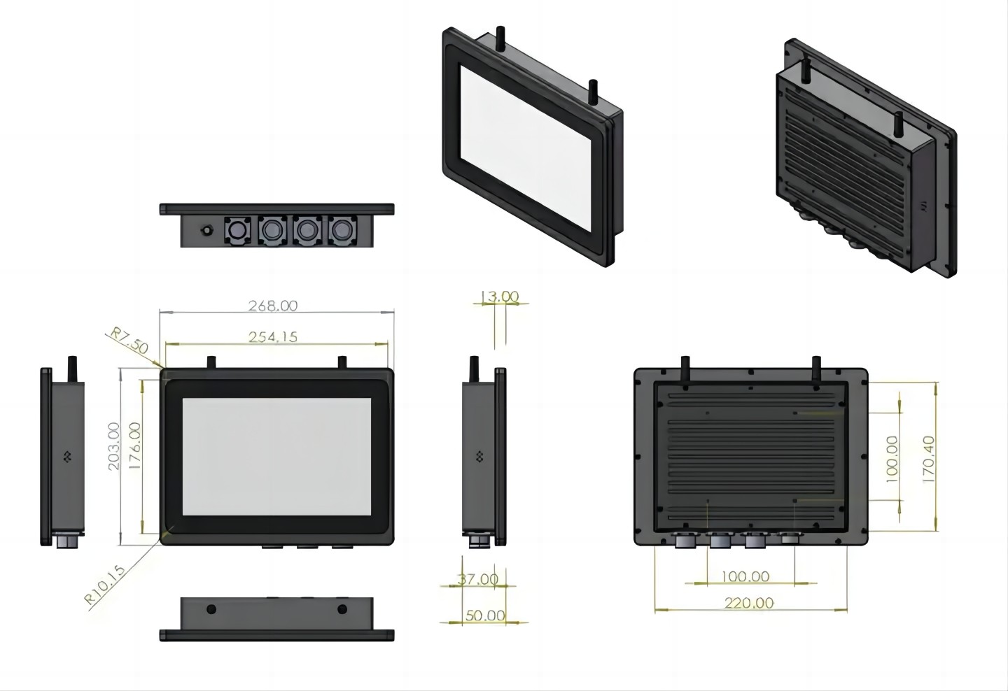 Industrial touches Panel Pc