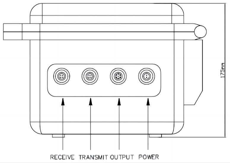  Doppler  Flow Meter Dimensional Sketches