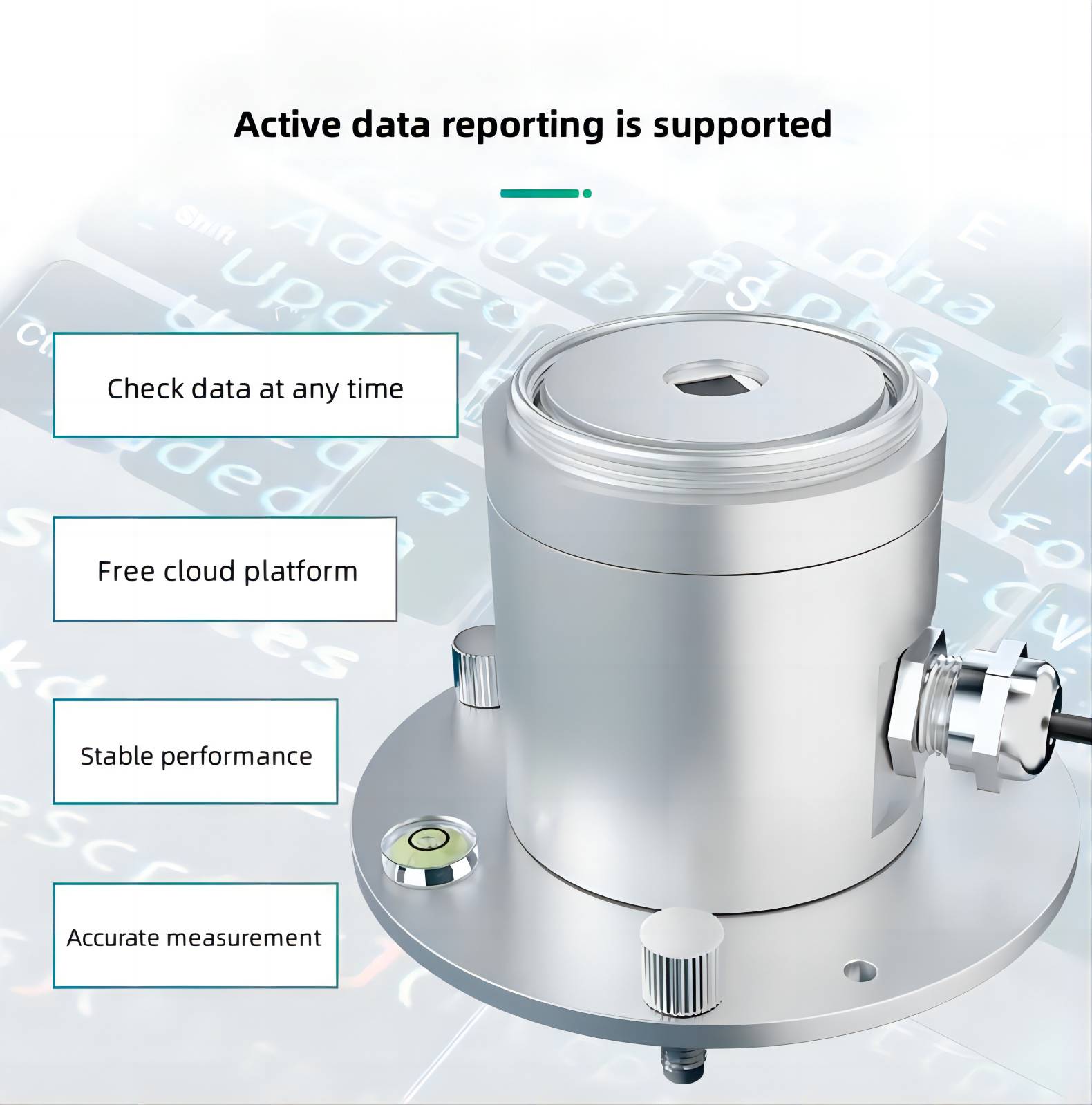 Ultraviolet radiation sensor Active data reporting is supported 