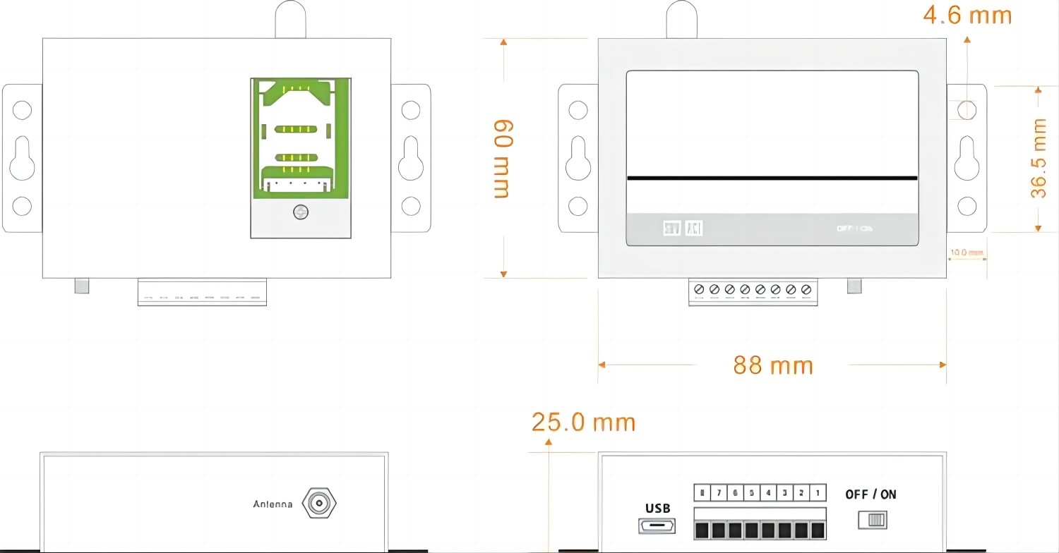 Wifi Rtu Modem Iot Gateway specification