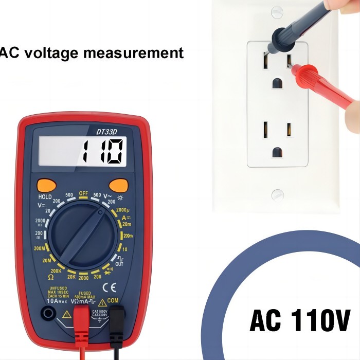  Electronic Tester Digital Clamp Multimeter illustrate