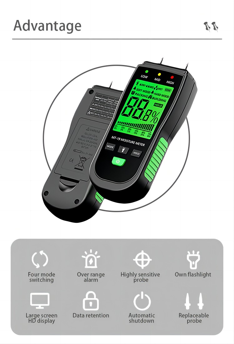 wooden hygrometer Advantage