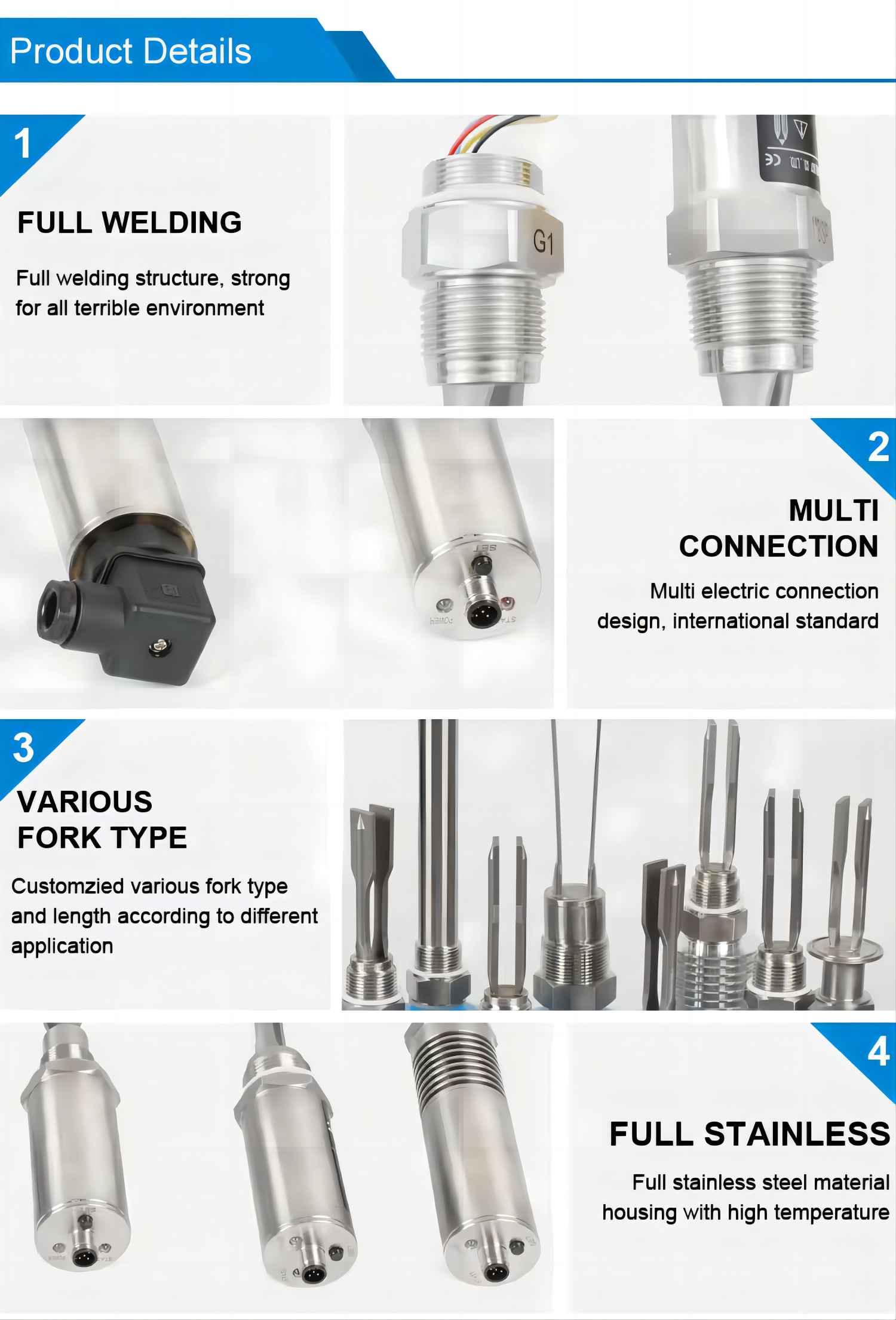 Small Relay Output Tuning Fork Level Switch features