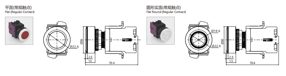 Flat (Regular Contact) Product Appearance