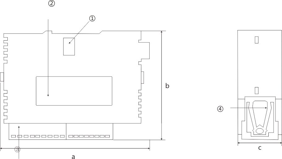  Product size TE temperature extension